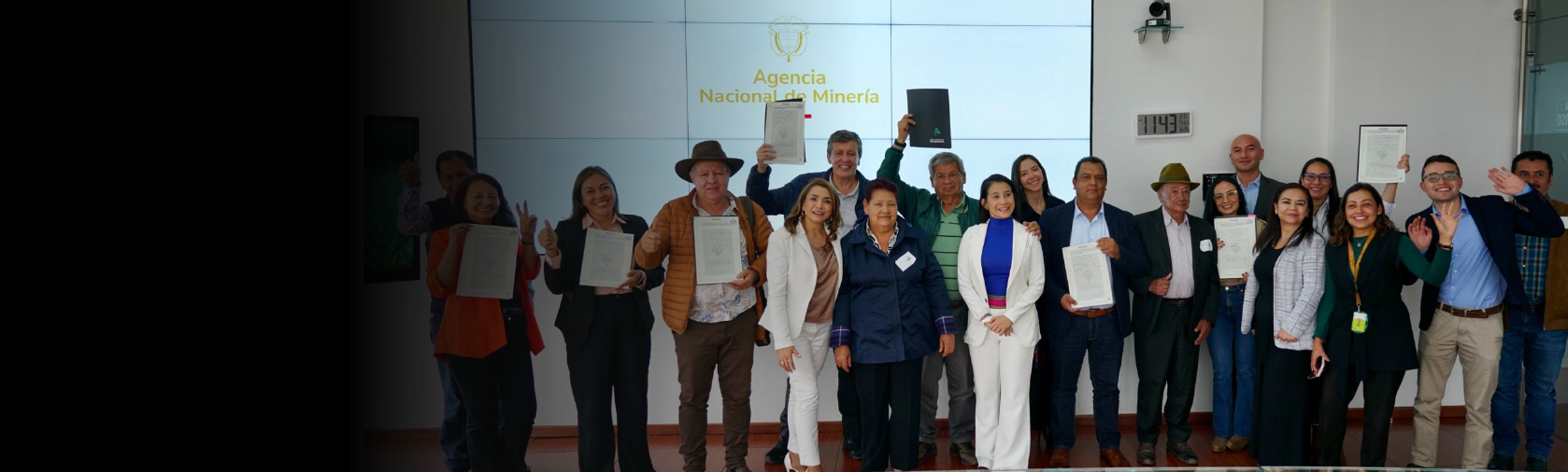 Pequeños mineros de Santander, Cundinamarca y Meta reciben sus concesiones por parte de la ANM