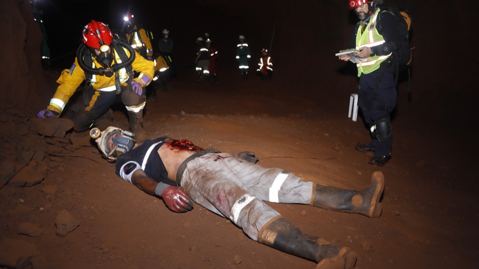 Simulacro de una acción de rescate minero en atmósfera no respirable - 16, 17 y 18 de Septiembre 2024