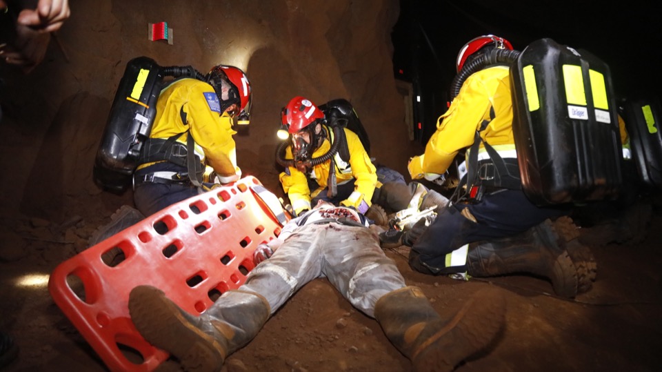Simulacro de una acción de rescate minero en atmósfera no respirable - 16, 17 y 18 de Septiembre 2024