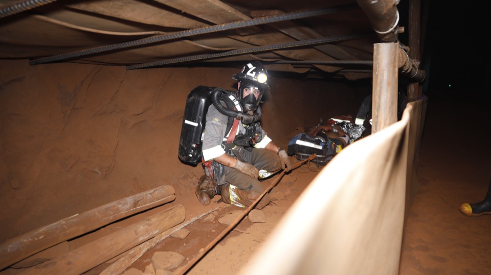 Simulacro de una acción de rescate minero en atmósfera no respirable - 16, 17 y 18 de Septiembre 2024