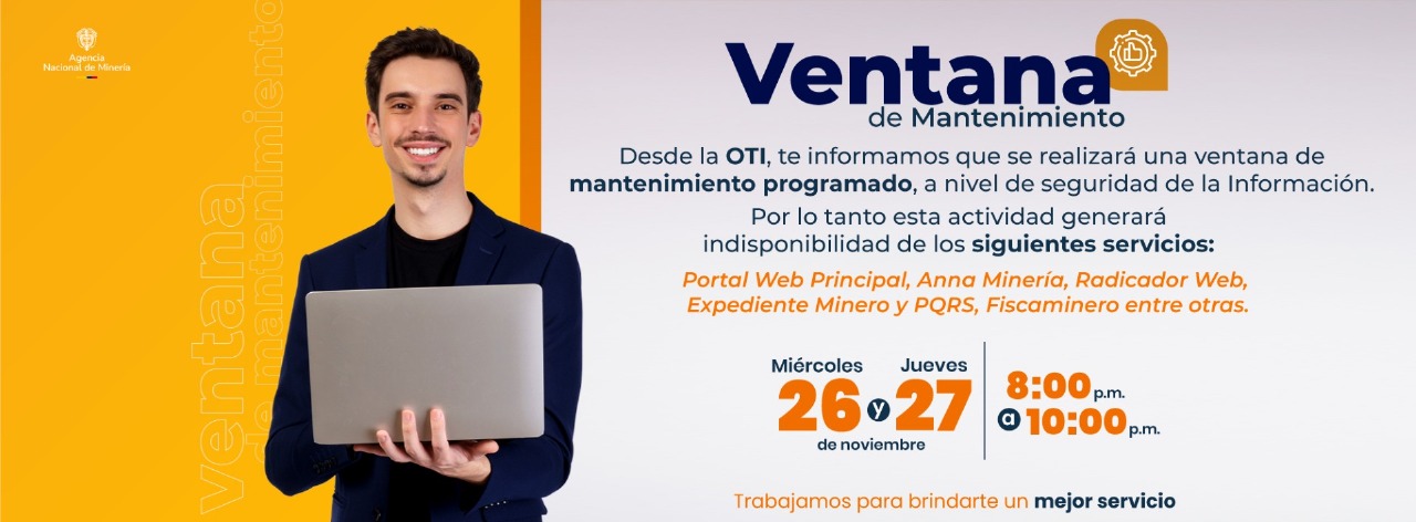 Ventana Mantenimiento Portal Web Noviembre 26 y 27 de 2025
