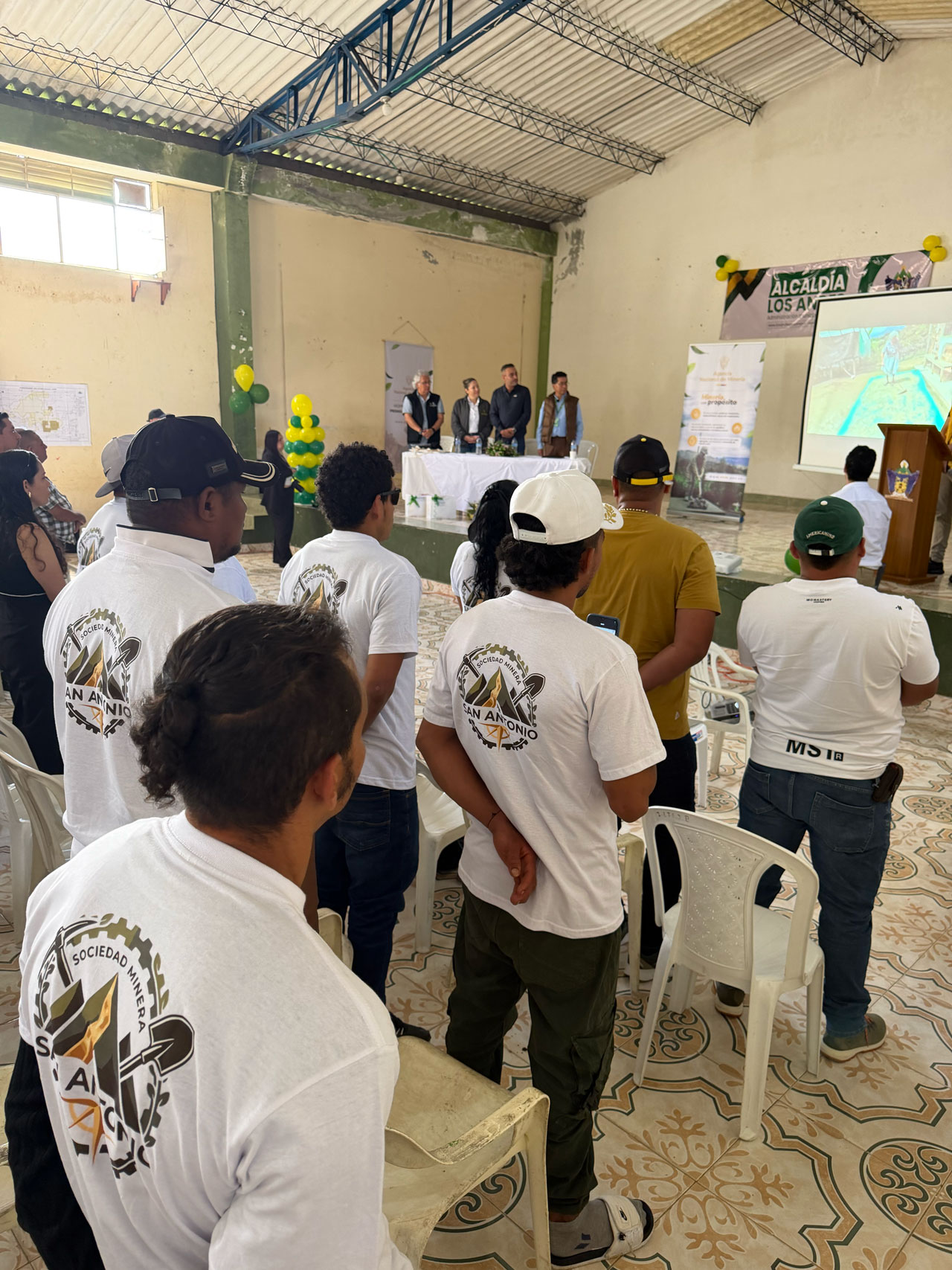 Jornada de Buenas Prácticas, asociatividad y formalización minera, realizada en los Andes, Sotomayor - Nariño