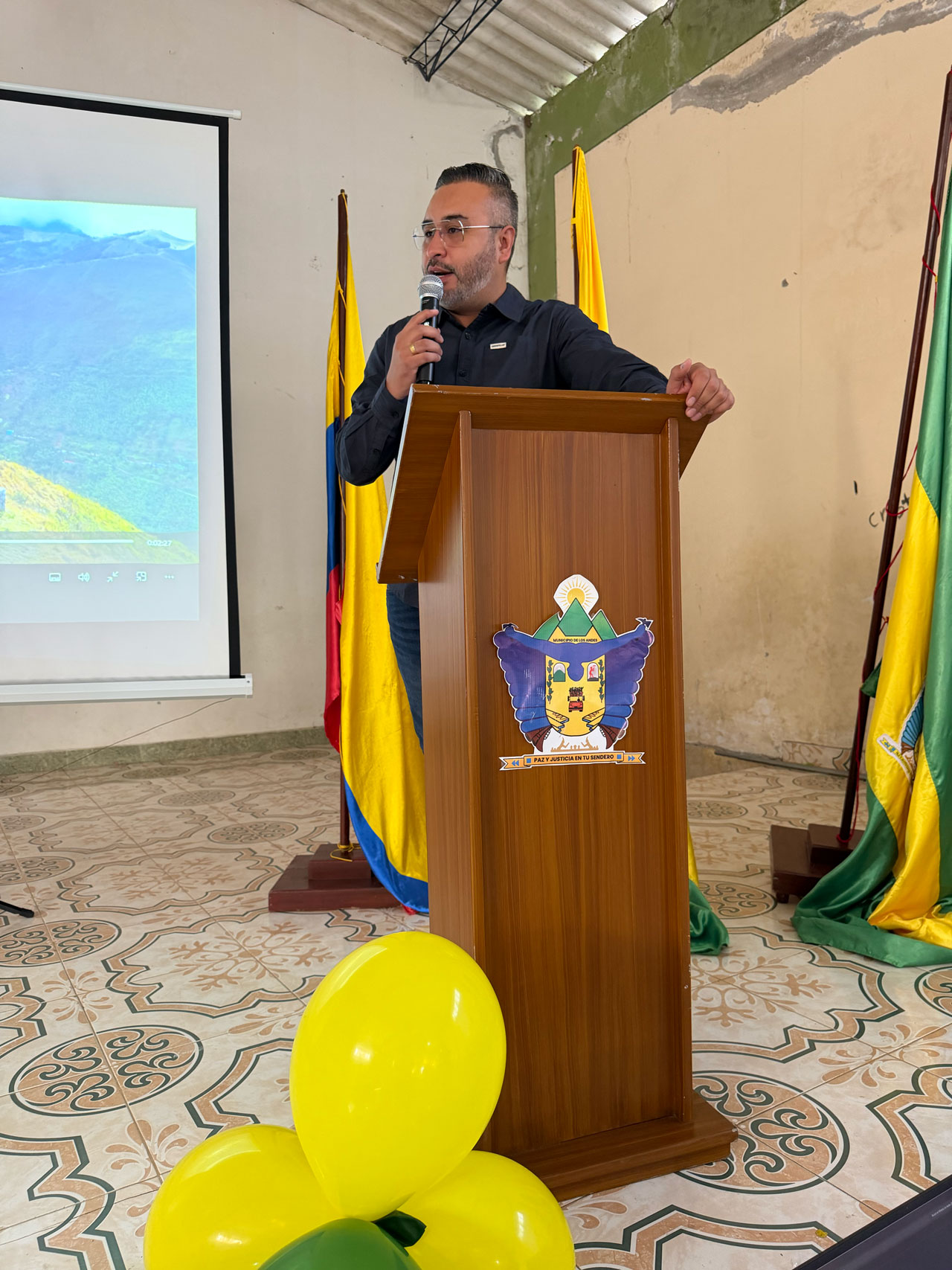 Jornada de Buenas Prácticas, asociatividad y formalización minera, realizada en los Andes, Sotomayor - Nariño