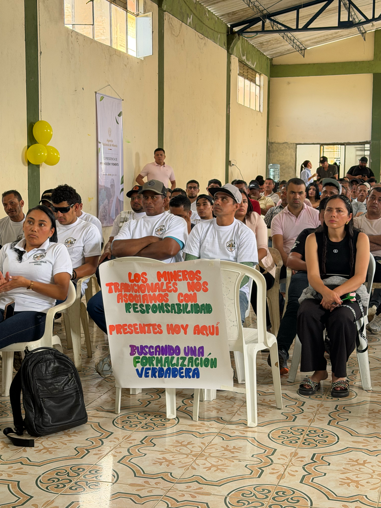 Jornada de Buenas Prácticas, asociatividad y formalización minera, realizada en los Andes, Sotomayor - Nariño
