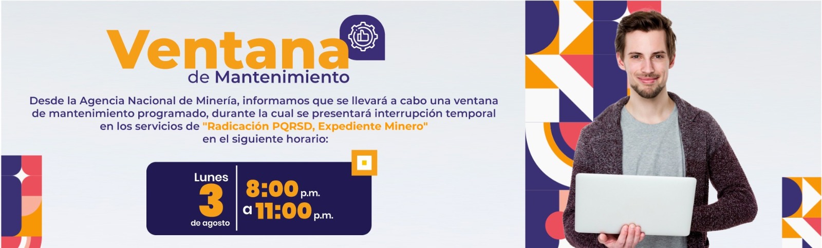 Ventana Mantenimiento Portal Web Agosto 03 de 2026