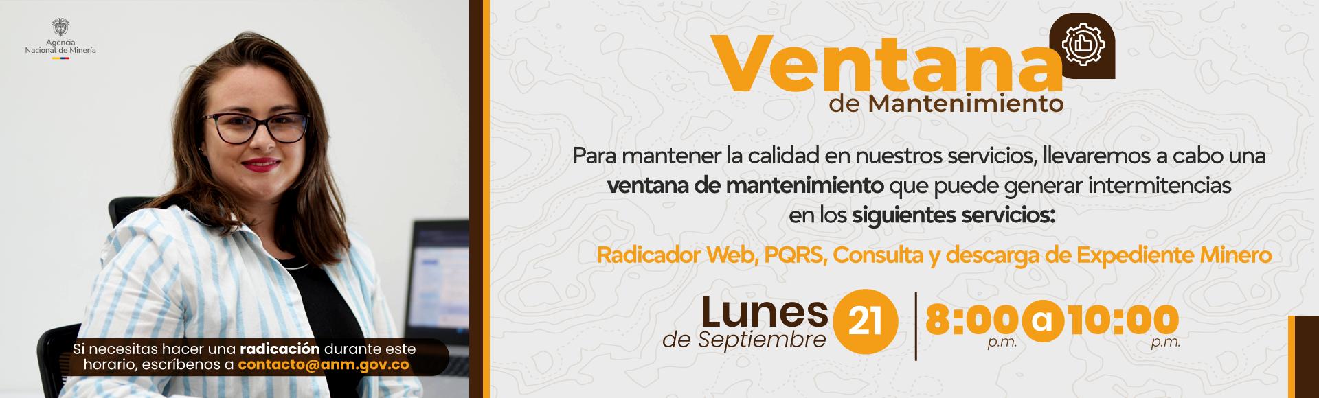 Ventana Mantenimiento Septiembre 21 de 2026