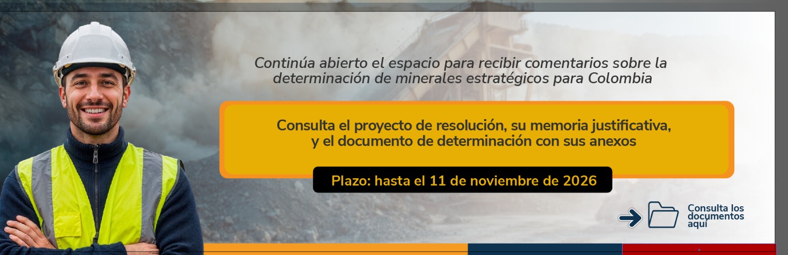 Plazo comentarios documentos minerales estratégicos