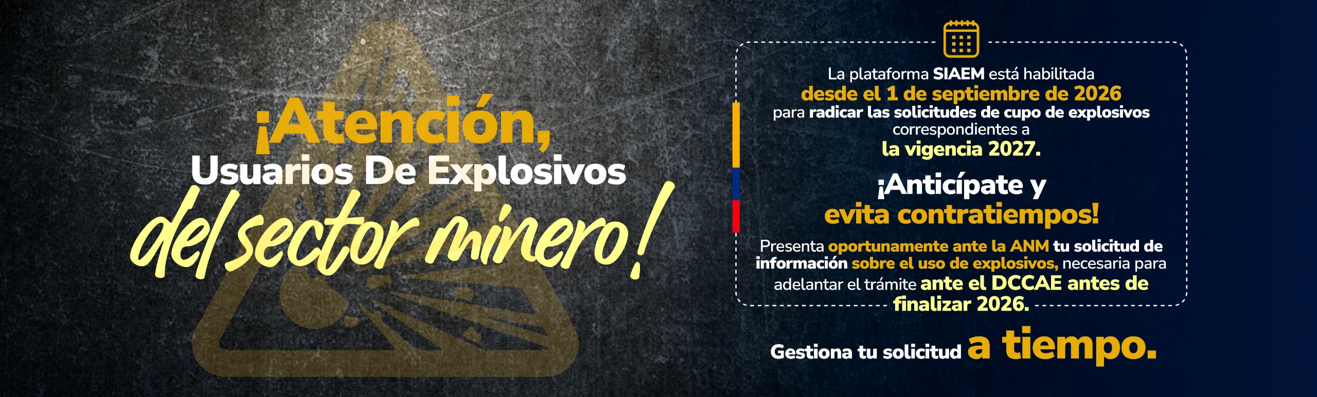 usuarios de explosivos del sector minero 