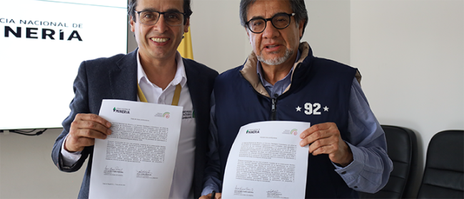 Agencia Nacional de Minería y Servicio Geológico Colombiano firman convenio clave para la transición energética y el desarrollo sostenible