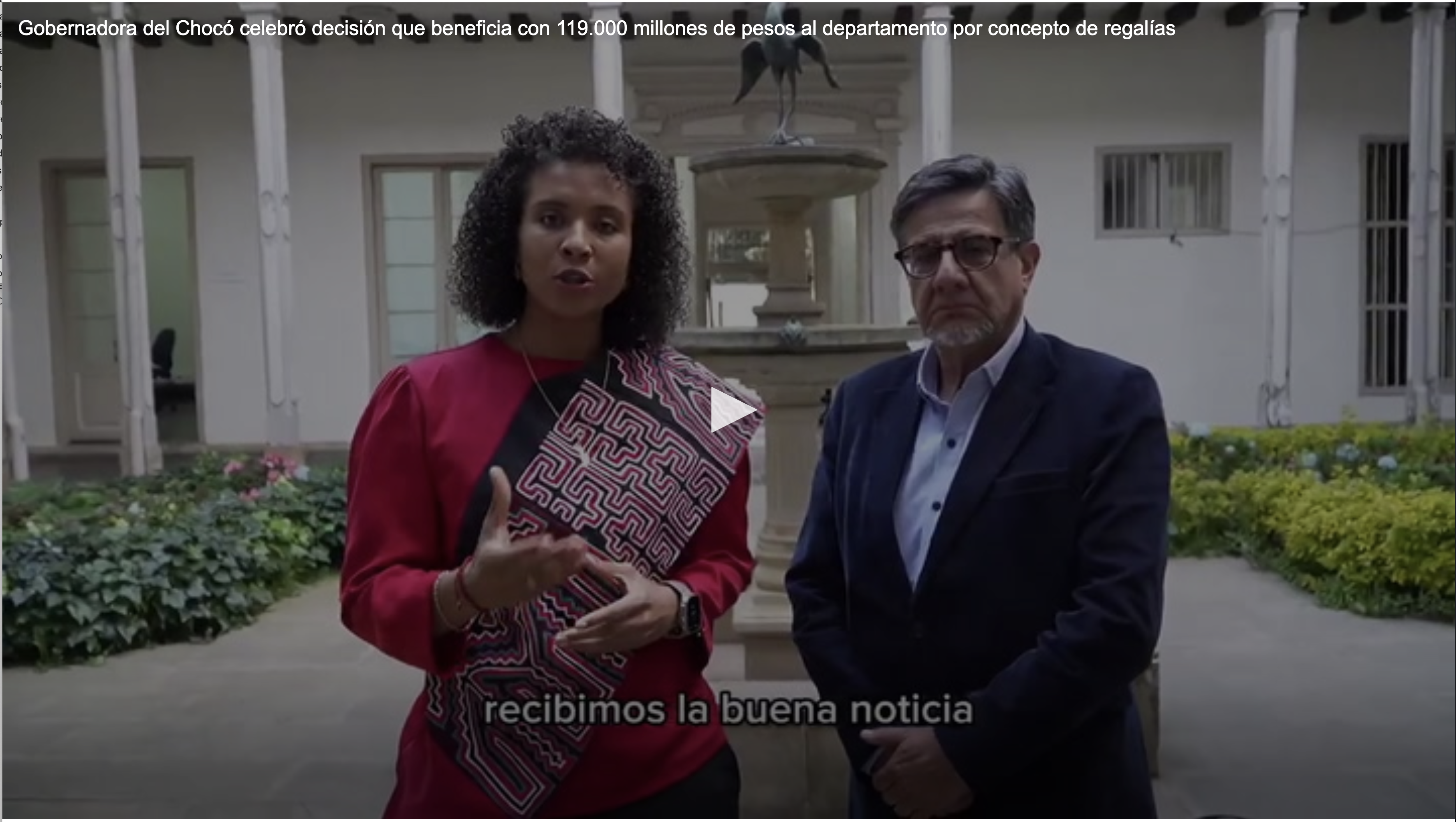 Fallo histórico a favor de Chocó: así serán invertidos más de $119.000 millones por regalías