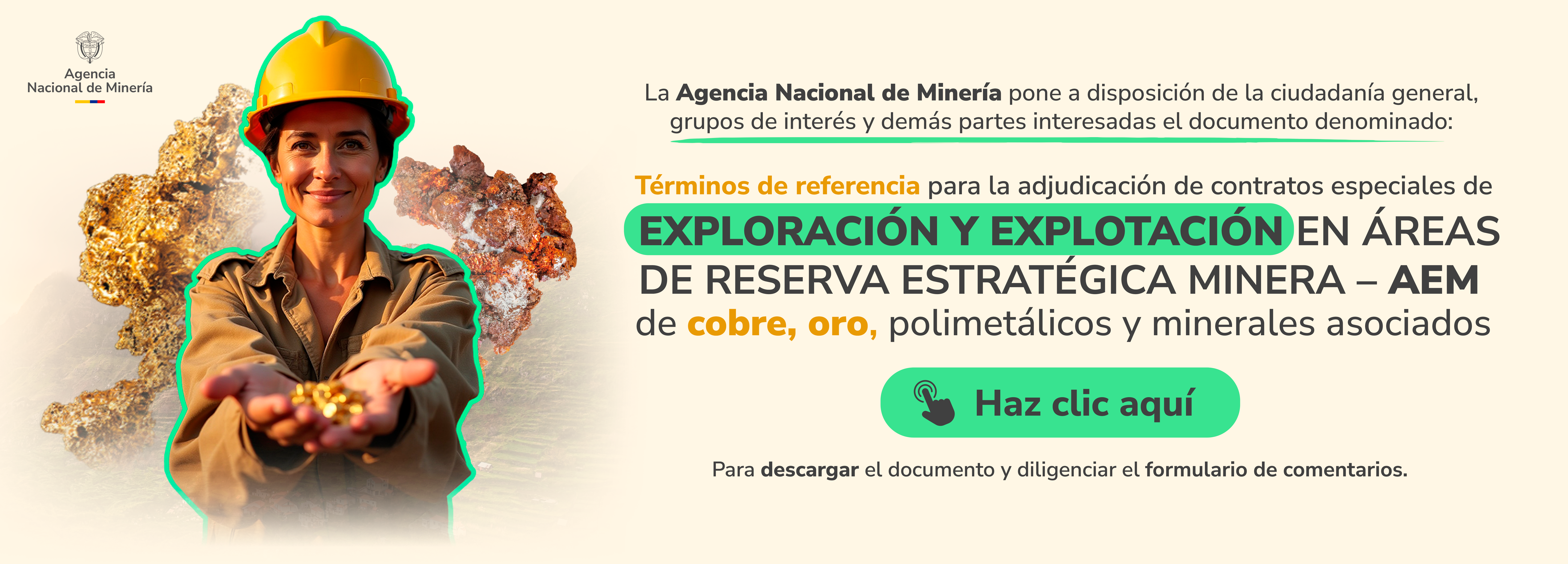 Términos de referencia para la adjudicación de contratos especiales de exploración y explotación en Áreas de Reserva Estratégica Minera – AEM de cobre, oro, polimetálicos y minerales asociados