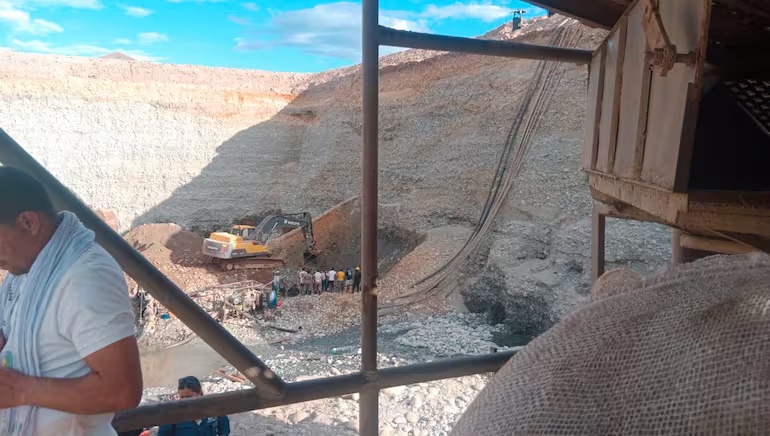 Imagen de una mina de oro